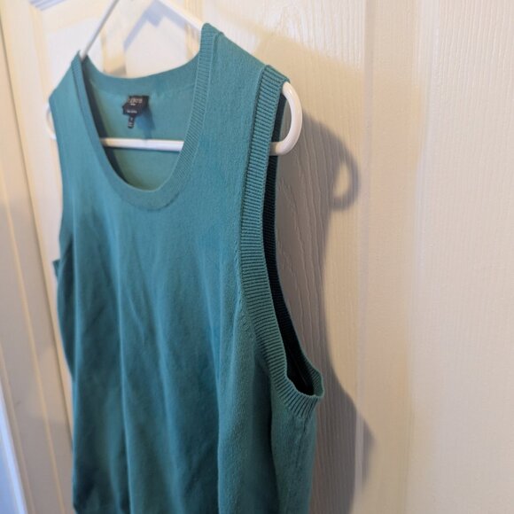 Talbots teal sleeveless sweater vest - 1X - Picture 4 of 6